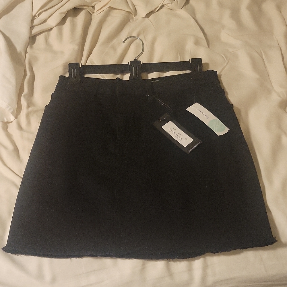 Just Black Denim Skirt